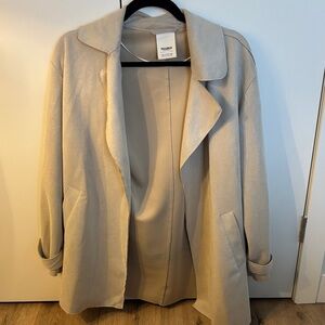 Pull&Bear Women's Light Cream Trench Coat